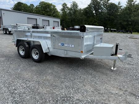 New 2027 BWISE DT612LP-LE-10 Galvanized Dump Trailer