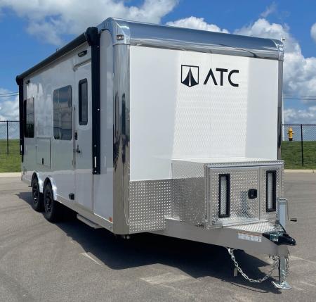 New 2027 ATC Aluminum 20' Mobile Office Command Trailer: AC, Heat, Awning, Gen Prep.