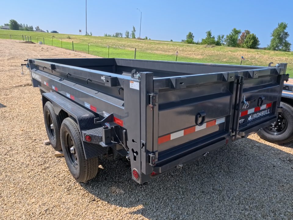 New 2026 Iron Bull 83 x 14 DWB Dump Trailer with 14K GVWR & Scissor Hoist with 516 Cylinder