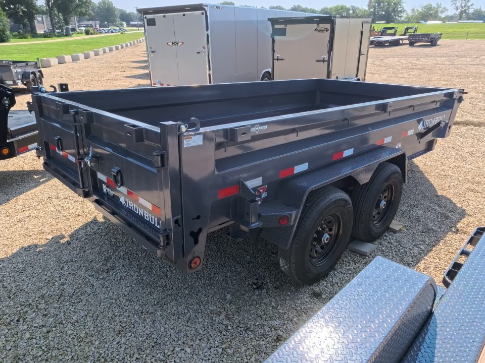 New 2026 Iron Bull 83 x 14 DWB Dump Trailer with 14K GVWR & Scissor Hoist with 516 Cylinder