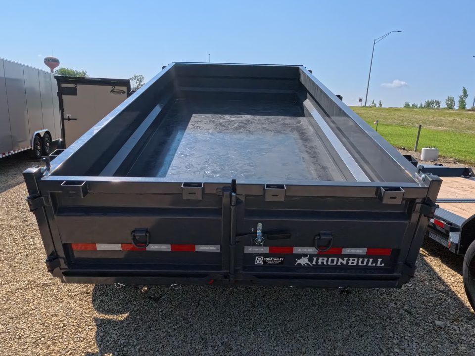 New 2026 Iron Bull 83 x 14 DWB Dump Trailer with 14K GVWR & Scissor Hoist with 516 Cylinder