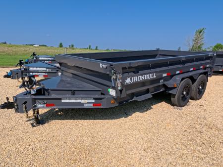 New 2026 Iron Bull 83 x 14 DWB Dump Trailer with 14K GVWR & Scissor Hoist with 516 Cylinder