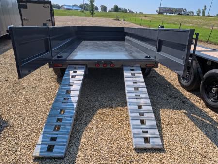 New 2026 Iron Bull 83 x 14 DWB Dump Trailer with 14K GVWR & Scissor Hoist with 516 Cylinder