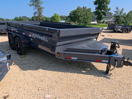 New 2026 Iron Bull 83 x 14 DWB Dump Trailer with 14K GVWR & Scissor Hoist with 516 Cylinder