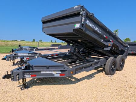 New 2026 Iron Bull 83 x 14 DWB Dump Trailer with 14K GVWR & Scissor Hoist with 516 Cylinder