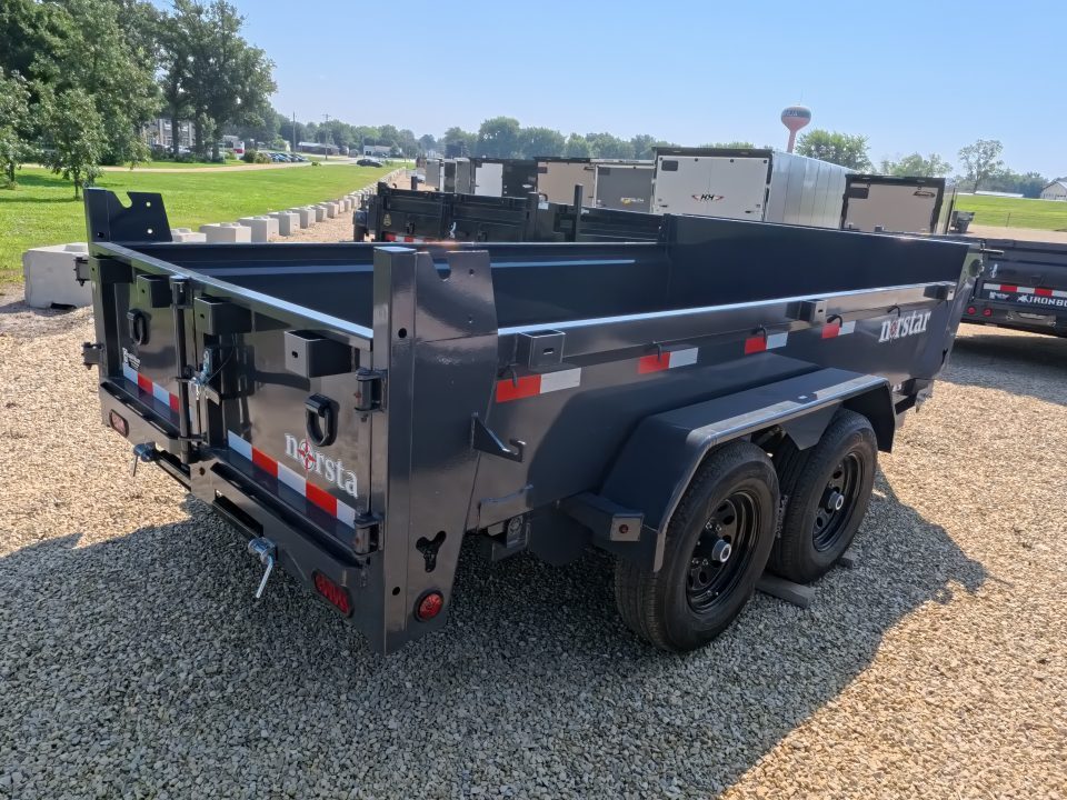 New 2027 Norstar 72 x 12 DCB Dump Trailer with 10K GVWR, ST225/75 R15 LRD 8 Ply Tires
