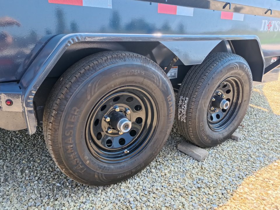 New 2027 Norstar 72 x 12 DCB Dump Trailer with 10K GVWR, ST225/75 R15 LRD 8 Ply Tires