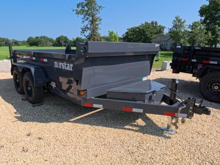 New 2027 Norstar 72 x 12 DCB Dump Trailer with 10K GVWR, ST225/75 R15 LRD 8 Ply Tires