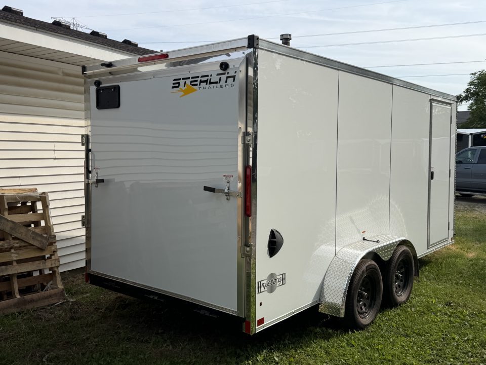 New 2026 Stealth 7 X 14 Cargo / Enclosed Trailer with Ramp Door and 6ft 6in interior Height Screwless - Light Lid Roof