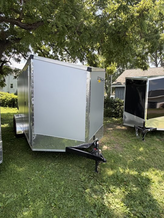 New 2026 Stealth 7 X 14 Cargo / Enclosed Trailer with Ramp Door and 6ft 6in interior Height Screwless - Light Lid Roof