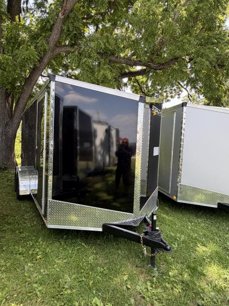New 2026 Stealth 7 X 16 Cargo / Enclosed Trailer with RAMP DOOR and 6ft 6in interior Height Screwless - Light Lid Roof