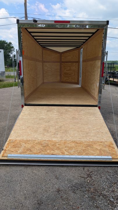 New 2026 Stealth 7 X 16 Cargo / Enclosed Trailer with RAMP DOOR and 6ft 6in interior Height Screwless - Light Lid Roof