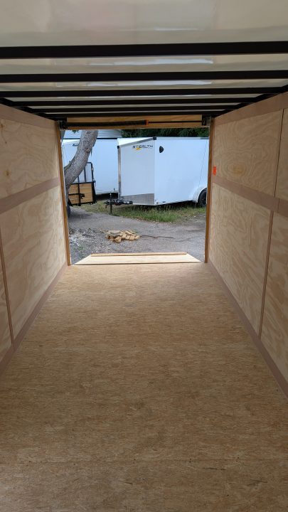 New 2026 Stealth 7 X 16 Cargo / Enclosed Trailer with RAMP DOOR and 6ft 6in interior Height Screwless - Light Lid Roof