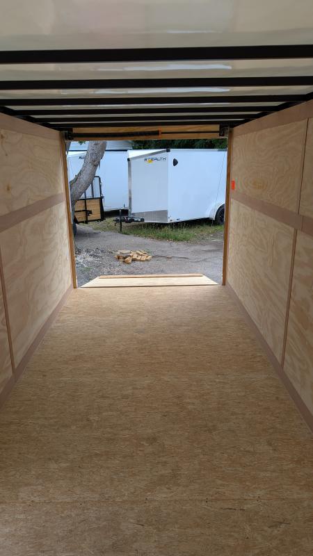 New 2026 Stealth 7 X 16 Cargo / Enclosed Trailer with RAMP DOOR and 6ft 6in interior Height Screwless - Light Lid Roof