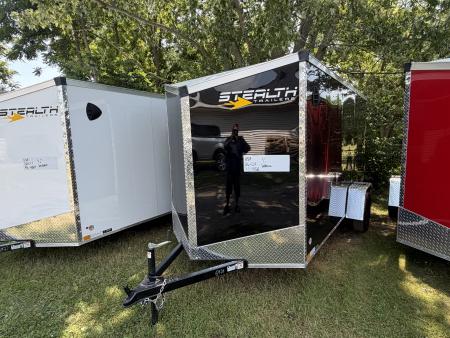 New 2026 Stealth Mustang 6 x 12 Enclosed Trailer w/ RAMP DOOR(Single) Cargo / Enclosed Trailer NEW MODEL - Screwless and Light Lid Roofing !!