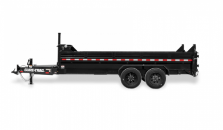 New 2026 Sure-Trac 7X14 HD LP TELESCOPIC DUMP 14K Dump Trailer