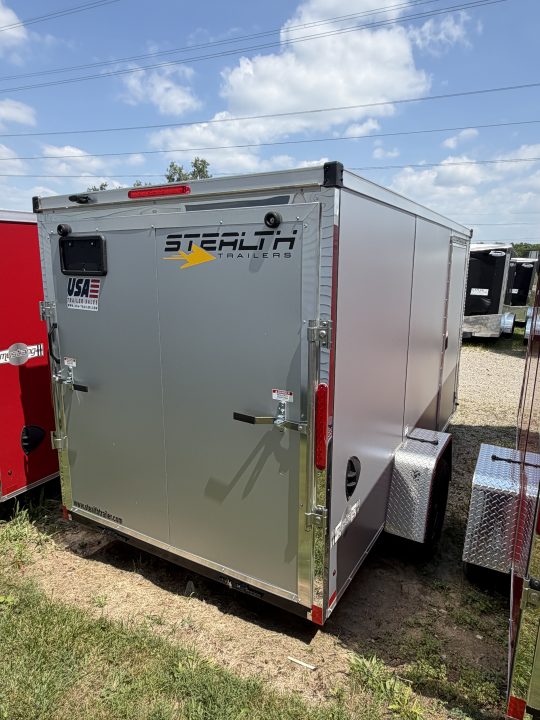 New 2026 Stealth Mustang 6 x 12 Enclosed Trailer w/ RAMP DOOR (Single) Cargo / Enclosed Trailer NEW MODEL - Screwless and Light Lid Roofing !!