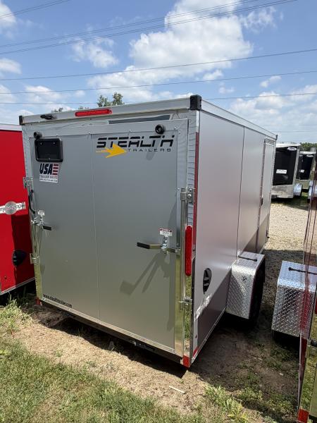 New 2026 Stealth Mustang 6 x 12 Enclosed Trailer w/ RAMP DOOR (Single) Cargo / Enclosed Trailer NEW MODEL - Screwless and Light Lid Roofing !!