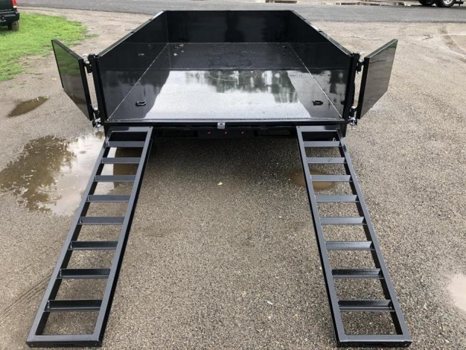 New 2027 Bwise DT 7x12 Dump Trailer ramps/Barn doors