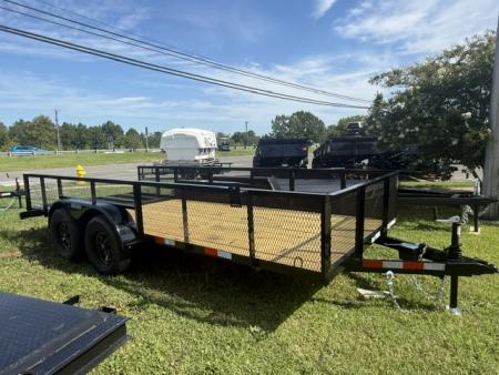 New 2026 TRIPLE CROWN TRAILERS 6' x 16' Tandem Axle Mesh Sides Utility Trailer