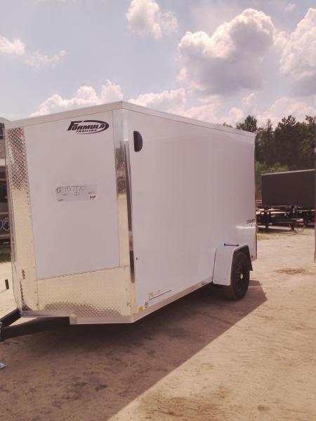 New 2027 Formula Trailers 6x12 WHITE 3K Cargo / Enclosed Trailer