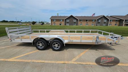 New 2026 H&H Trailers 82x20 Aluminum Rail Side Utility Trailer
