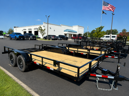 New 2026 TRIPLE CROWN TRAILERS 6' x 14' Open Sides Utility Trailer
