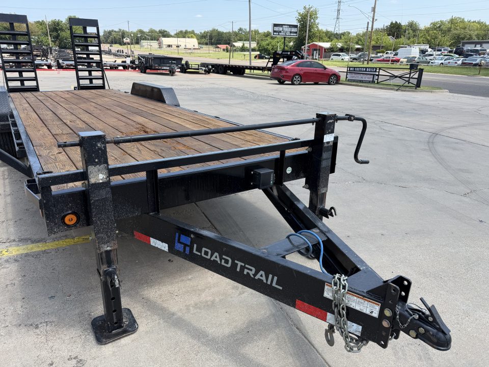 Used #313746 USED 2024 LOAD TRAIL CH 24 X 83 TANDEM AXLE 14K EQUIPMENT HAULER W/ FOLD UP RAMPS & 14 PLY TIRES