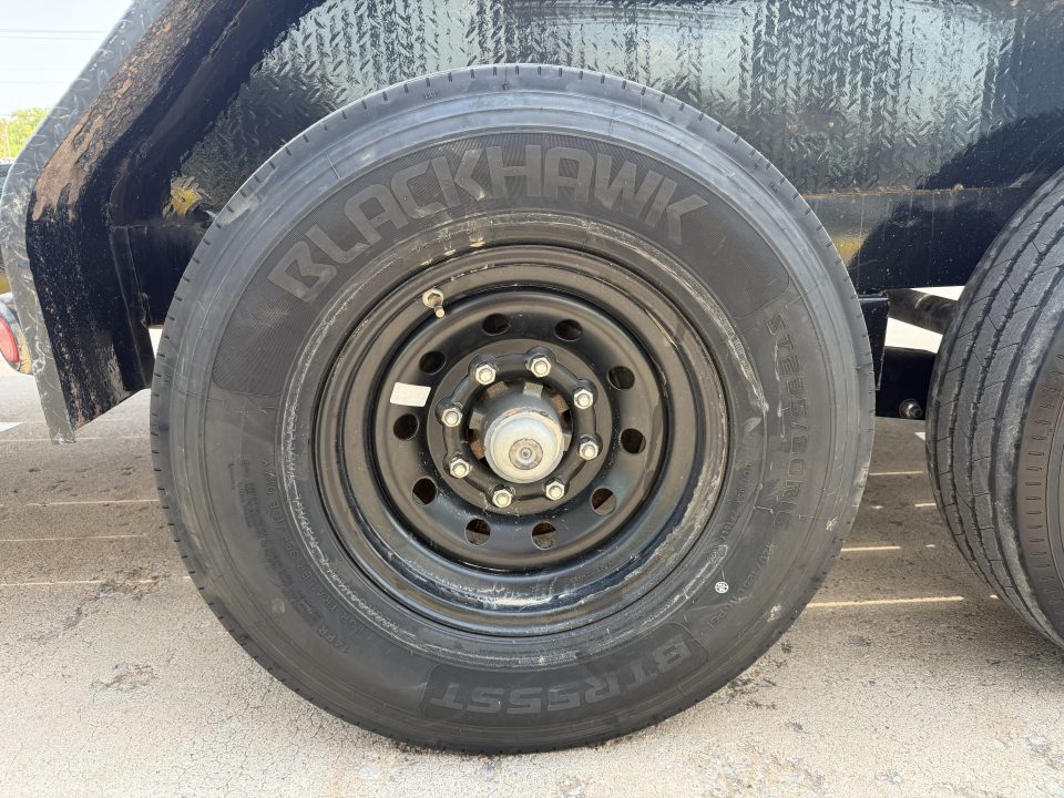 Used #313746 USED 2024 LOAD TRAIL CH 24 X 83 TANDEM AXLE 14K EQUIPMENT HAULER W/ FOLD UP RAMPS & 14 PLY TIRES