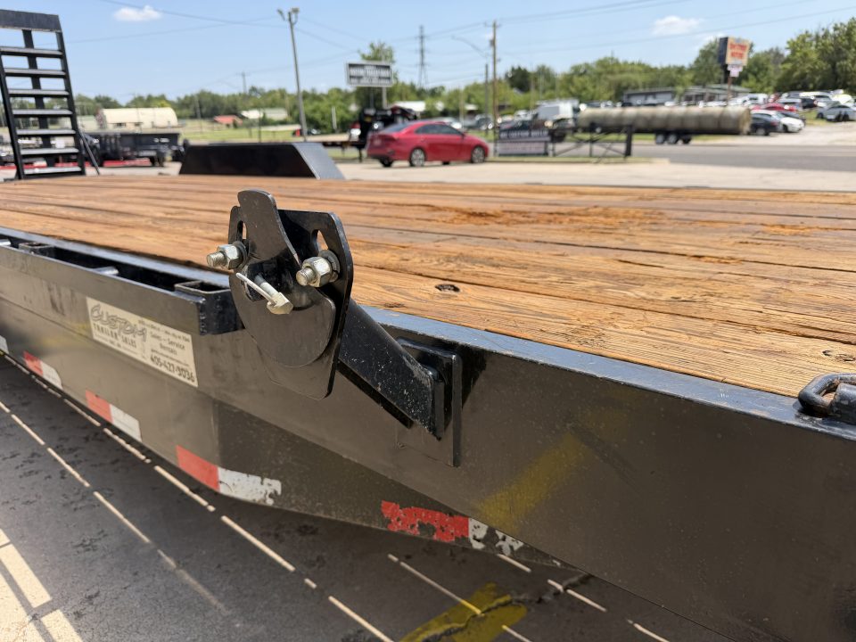 Used #313746 USED 2024 LOAD TRAIL CH 24 X 83 TANDEM AXLE 14K EQUIPMENT HAULER W/ FOLD UP RAMPS & 14 PLY TIRES