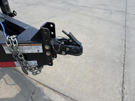 Used #313746 USED 2024 LOAD TRAIL CH 24 X 83 TANDEM AXLE 14K EQUIPMENT HAULER W/ FOLD UP RAMPS & 14 PLY TIRES