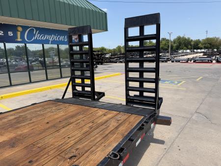Used #313746 USED 2024 LOAD TRAIL CH 24 X 83 TANDEM AXLE 14K EQUIPMENT HAULER W/ FOLD UP RAMPS & 14 PLY TIRES