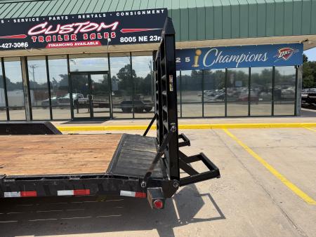 Used #313746 USED 2024 LOAD TRAIL CH 24 X 83 TANDEM AXLE 14K EQUIPMENT HAULER W/ FOLD UP RAMPS & 14 PLY TIRES