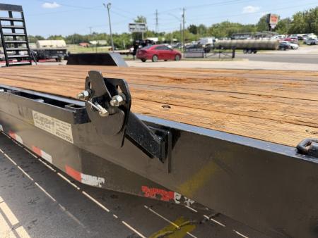 Used #313746 USED 2024 LOAD TRAIL CH 24 X 83 TANDEM AXLE 14K EQUIPMENT HAULER W/ FOLD UP RAMPS & 14 PLY TIRES