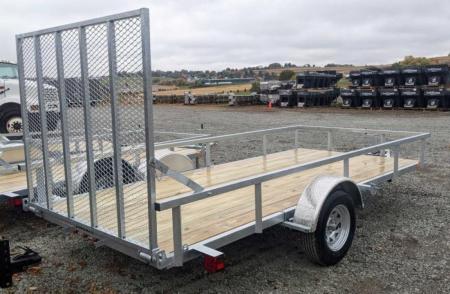 New 2027 Load Rite 6x14 ALL GALVANIZED Utility w/ Spring Assist Gate - 10" SIDES!