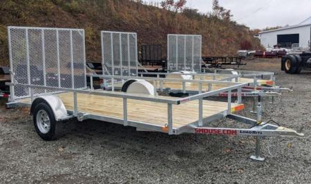 New 2027 Load Rite 6x14 ALL GALVANIZED Utility w/ Spring Assist Gate - 10  SIDES!