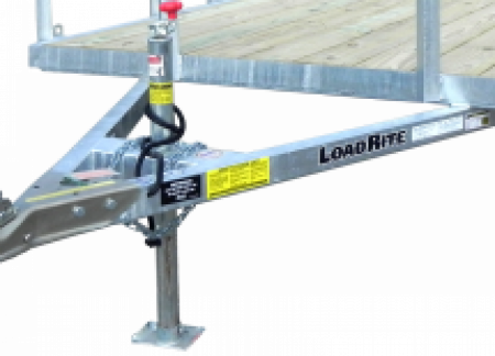 New 2027 Load Rite 6'8" x 12 ALL GALVANIZED Utility w/ Spring Assist Gate - 10" HIGH SIDES!