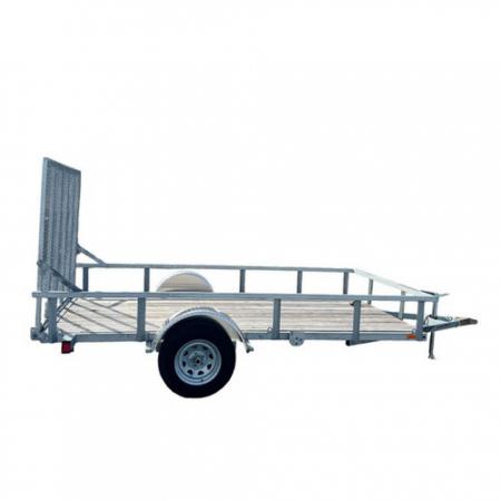 New 2027 Load Rite 6'8" x 12 ALL GALVANIZED Utility w/ Spring Assist Gate - 10" HIGH SIDES!