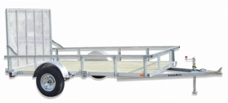 New 2027 Load Rite 6'8" x 12 ALL GALVANIZED Utility w/ Spring Assist Gate - 10" HIGH SIDES!