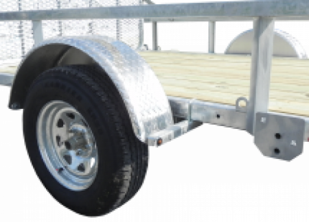 New 2027 Load Rite 6'8" x 12 ALL GALVANIZED Utility w/ Spring Assist Gate - 10" HIGH SIDES!