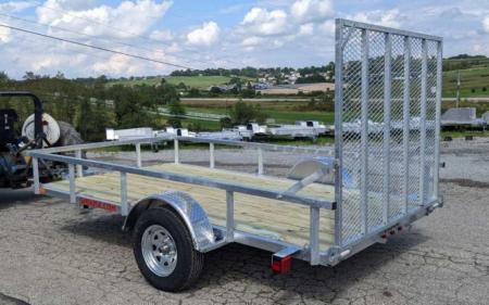 New 2027 Load Rite 6'8" x 12 ALL GALVANIZED Utility w/ Spring Assist Gate