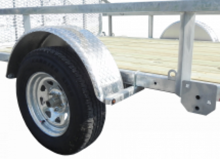 New 2027 Load Rite 6'8" x 12 ALL GALVANIZED Utility w/ Spring Assist Gate