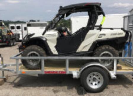 New 2027 Load Rite 6'8  x 12 ALL GALVANIZED Utility w/ Spring Assist Gate