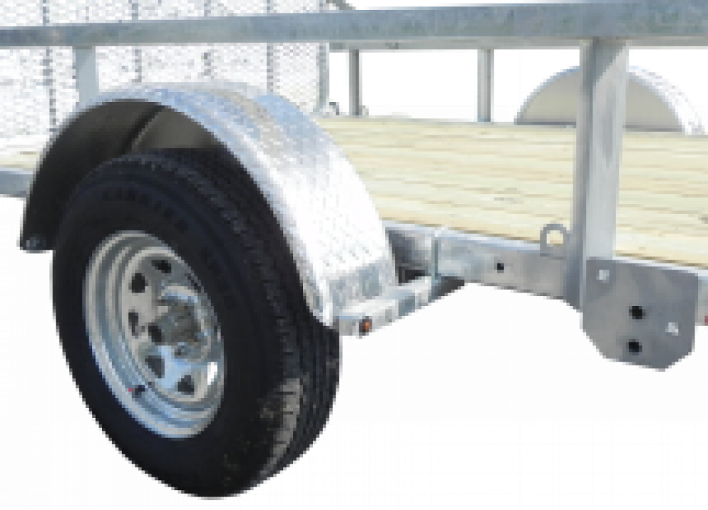New 2027 Load Rite 6'8" x 12 ALL GALVANIZED Utility w/ Spring Assist Gate