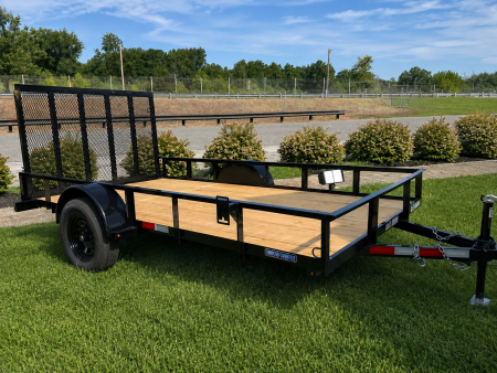 New 2026 TRIPLE CROWN TRAILERS 6x12 Single Axle Open Sides Utility Trailer