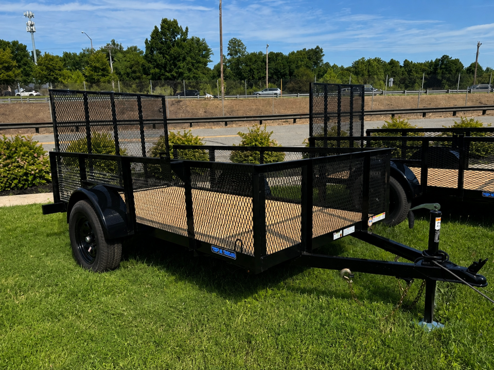 New 2026 TRIPLE CROWN TRAILERS 5' x 10' Single Axle Mesh Sides Utility Trailer
