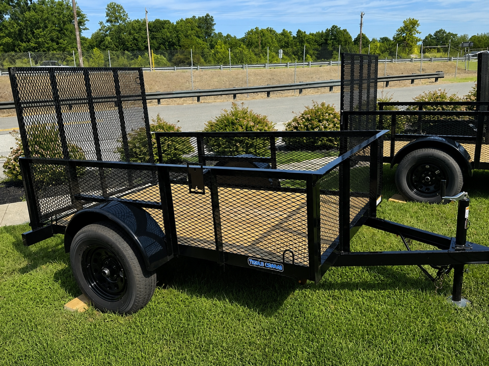 New 2026 TRIPLE CROWN TRAILERS 5' x 8' Single Axle Mesh Sides Utility Trailer