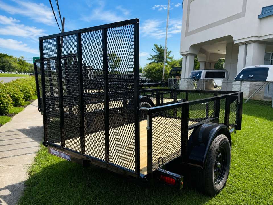 New 2026 TRIPLE CROWN TRAILERS 5' x 8' Single Axle Mesh Sides Utility Trailer
