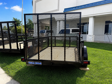 New 2026 TRIPLE CROWN TRAILERS 5' x 8' Single Axle Mesh Sides Utility Trailer