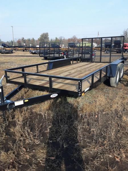 New 2027 AMO 6x16 7k 2 Brake Utility Trailer